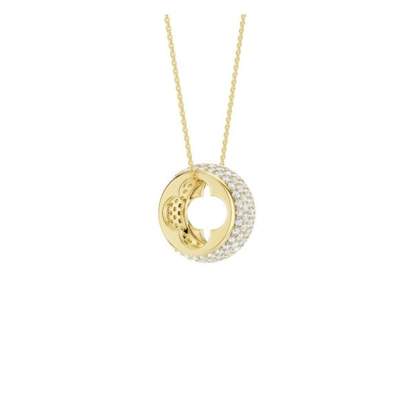 14K Yellow Gold Lab Grown Diamond Pendant Image 2 Moore Jewelers Laredo, TX