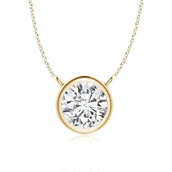 14K Yellow Gold Lab Grown Diamond Necklace Moore Jewelers Laredo, TX