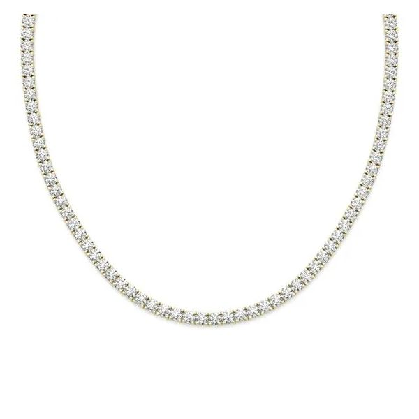 14K Yellow Gold Labgrown Diamond Tennis Necklace Moore Jewelers Laredo, TX