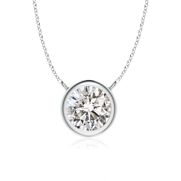 14K White Gold Labgrown Diamond Necklace Moore Jewelers Laredo, TX