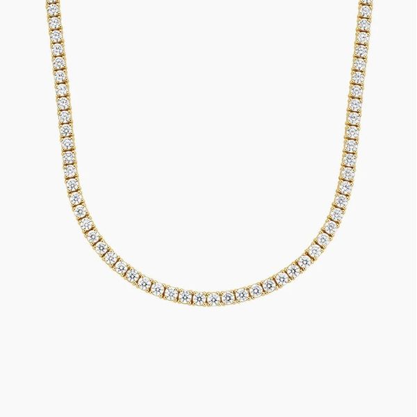 14K White Gold Diamond Tennis Necklace Moore Jewelers Laredo, TX