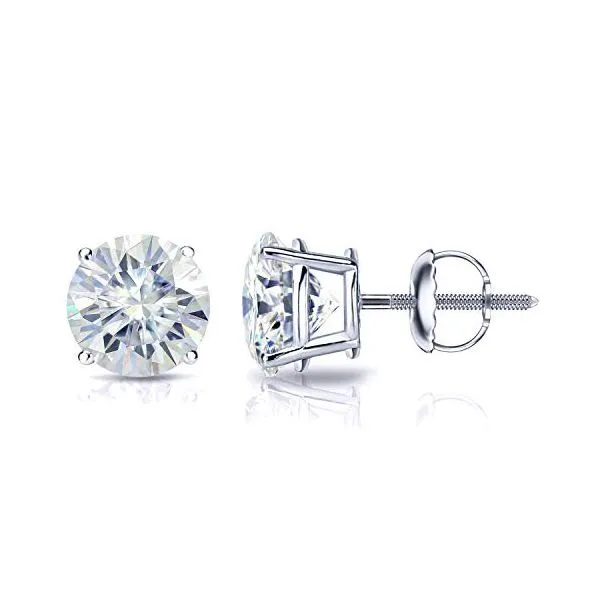 14K White Gold Labgrown Diamond Studs Moore Jewelers Laredo, TX