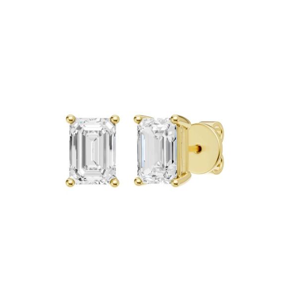14K Yellow Gold Lab Grown Diamond Studs Moore Jewelers Laredo, TX