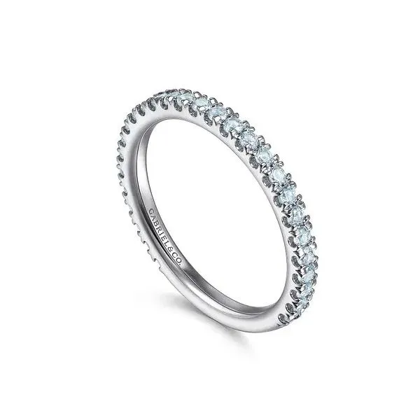 14K White Gold Stackable Fashion Ring Image 2 Moore Jewelers Laredo, TX