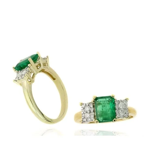 14K Yellow Gold Fashion Emerald Ring Moore Jewelers Laredo, TX