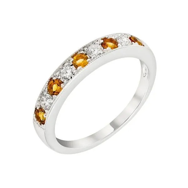 14K White Gold Milgrain Alternating Band Moore Jewelers Laredo, TX