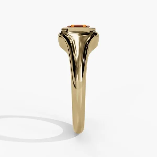 10K Yellow Gold Bezel Birthstone Ring Image 3 Moore Jewelers Laredo, TX