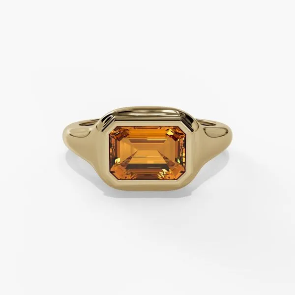 10K Yellow Gold Bezel Birthstone Ring Moore Jewelers Laredo, TX