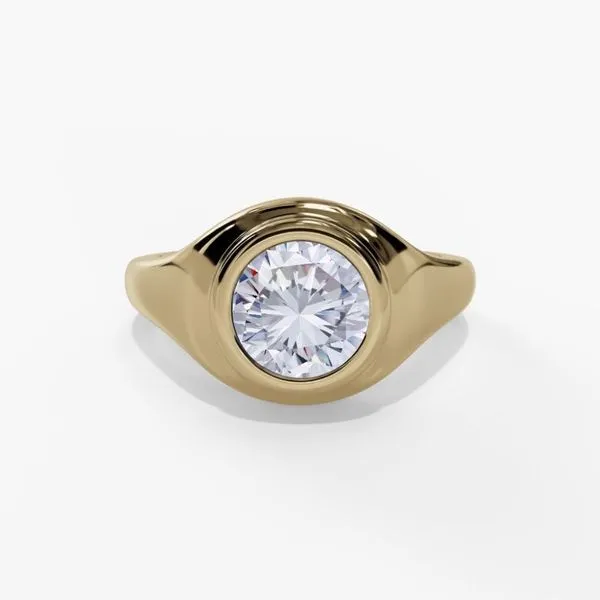 10K Yellow Gold Bezel Birthstone Ring Moore Jewelers Laredo, TX
