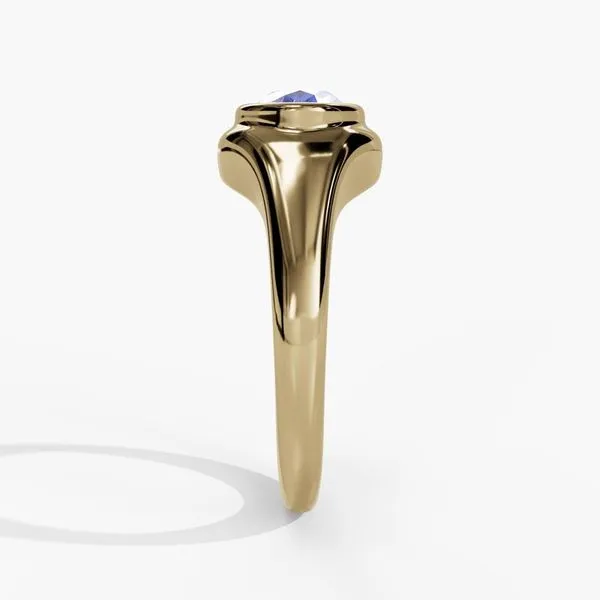 10K Yellow Gold Bezel Birthstone Ring Image 3 Moore Jewelers Laredo, TX