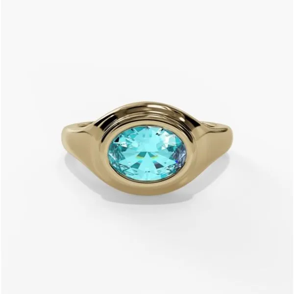 10K Yellow Gold Bezel Birthstone Ring Moore Jewelers Laredo, TX