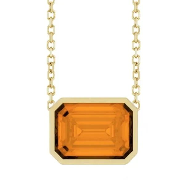 10K Yellow Gold Birthstone Bezel Pendant Moore Jewelers Laredo, TX