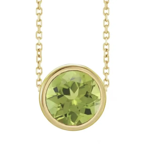 10K Yellow Gold Birthstone Bezel Pendant Moore Jewelers Laredo, TX