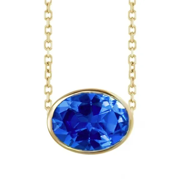 10K Yellow Gold Birthstone Bezel Pendant Moore Jewelers Laredo, TX