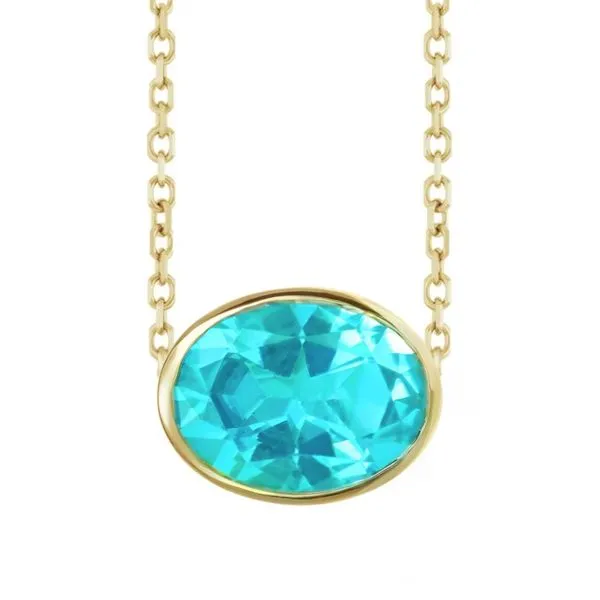 10K Yellow Gold Birthstone Bezel Pendant Moore Jewelers Laredo, TX