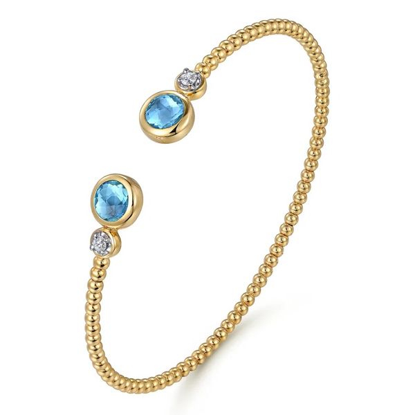 14K Yellow Gold Bujukan Open Cuff Bracelet Moore Jewelers Laredo, TX