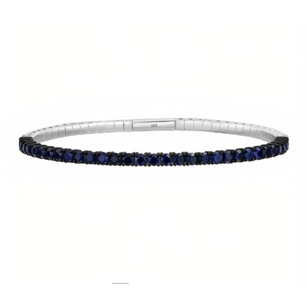18K White Gold Flex Bangle Bracelet Moore Jewelers Laredo, TX