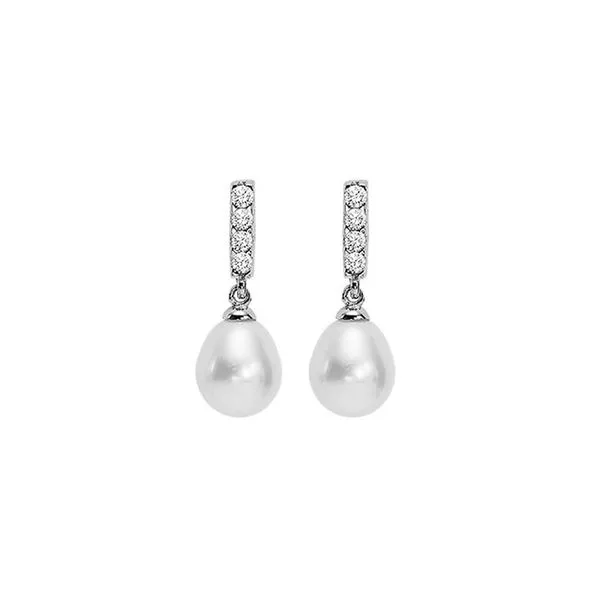 Sterling Silver Drop Pearl Earrings Moore Jewelers Laredo, TX