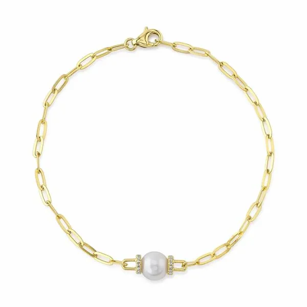 14K Yellow Gold Paper Clip Bracelet Moore Jewelers Laredo, TX