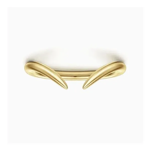 14K Yellow Gold Curved Open Wedding Band Moore Jewelers Laredo, TX