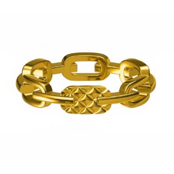 14K Gold Open Link Ring Image 2 Moore Jewelers Laredo, TX