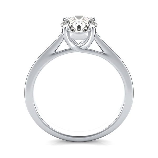 14K White Gold Solitaire Mounting Moore Jewelers Laredo, TX