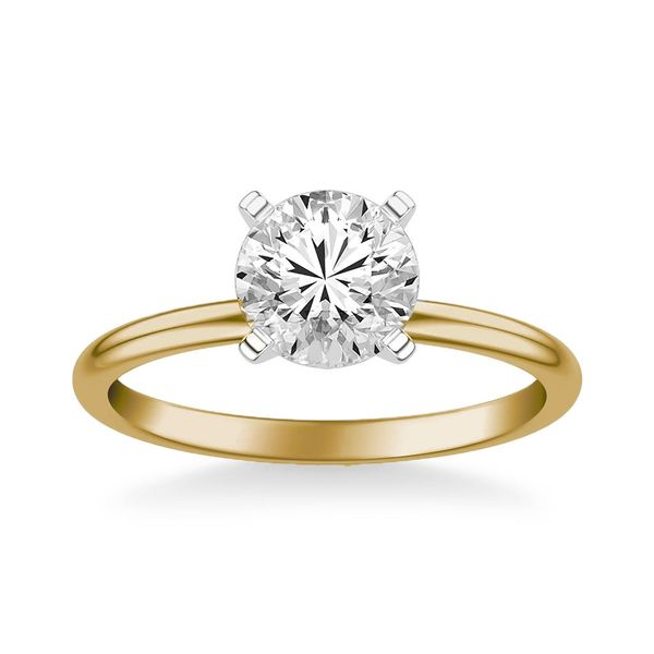 14K Yellow Gold Tiffany Solitaire Mounting Moore Jewelers Laredo, TX