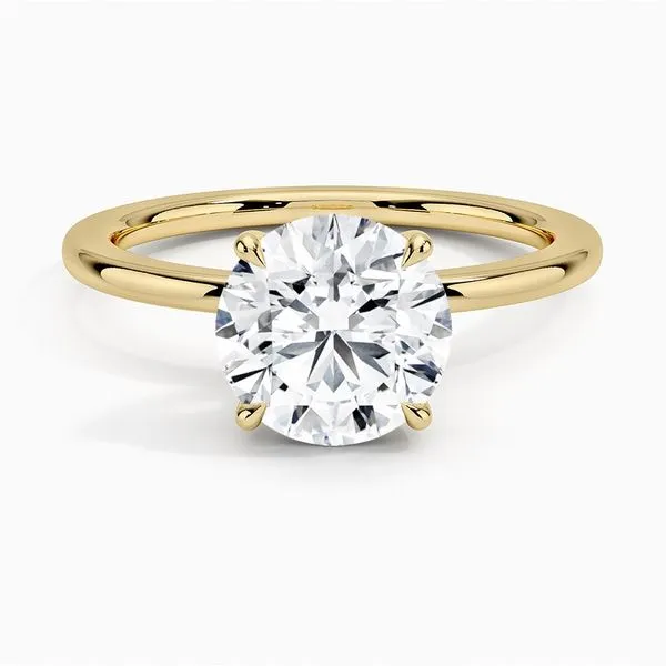 18K Yellow Gold Solitaire Mounting Moore Jewelers Laredo, TX
