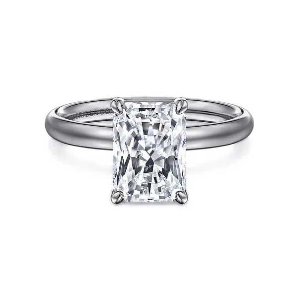 14K White Gold Solitaire Mounting Moore Jewelers Laredo, TX