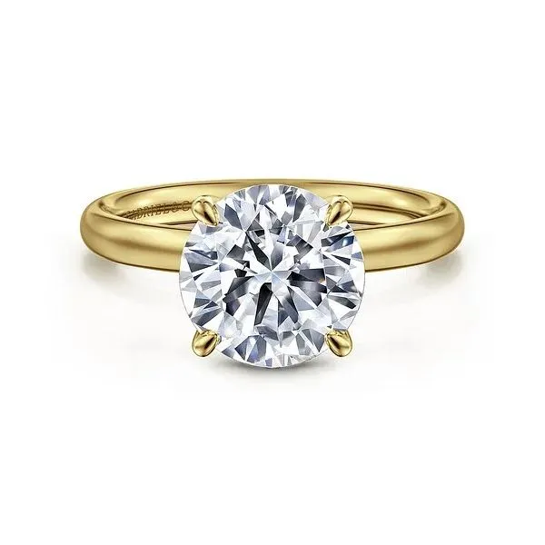 14K Yellow  Gold Solitaire Mounting Moore Jewelers Laredo, TX