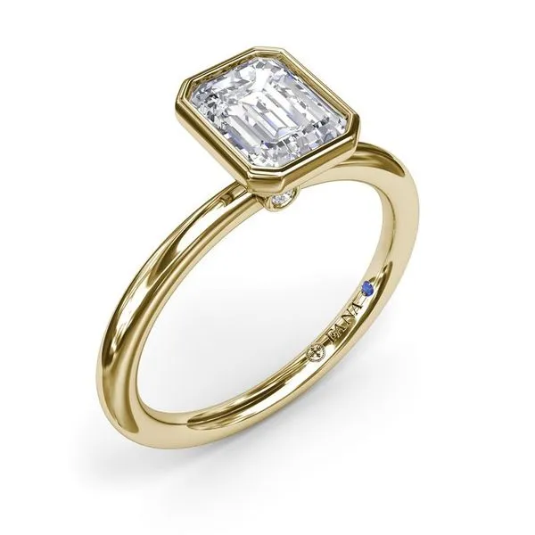 14K Yellow Gold Bezel Solitaire Mounting Moore Jewelers Laredo, TX