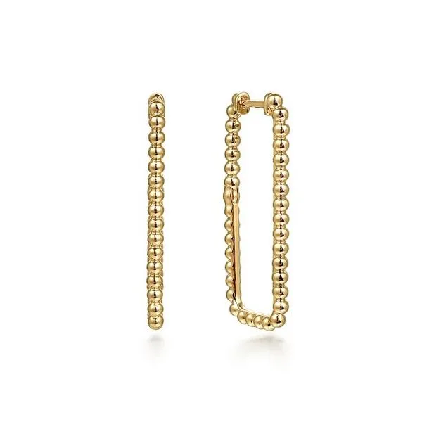 14K Yellow Gold Beaded Earrings Moore Jewelers Laredo, TX