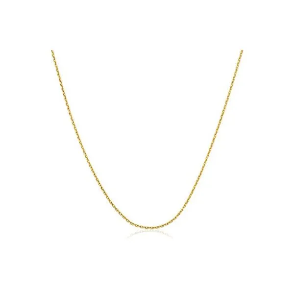 14K Yellow Gold Cable Chain, 18in. Moore Jewelers Laredo, TX