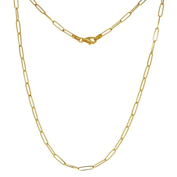 14K Yellow Gold Paperclip Chain Moore Jewelers Laredo, TX