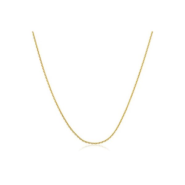 14K Gold Cable Link Chain, 16in. Moore Jewelers Laredo, TX