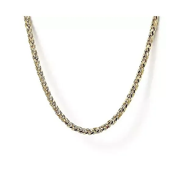 14K Yellow Gold Satin Wheat Chain Moore Jewelers Laredo, TX