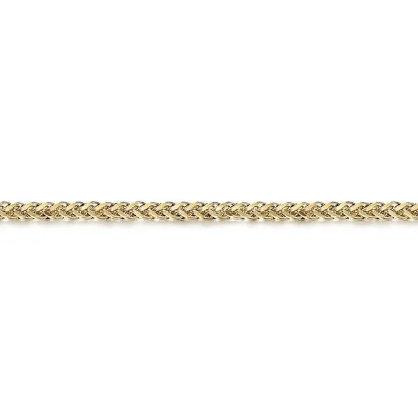14K Yellow Gold Wheat Chain Bracelet Image 2 Moore Jewelers Laredo, TX