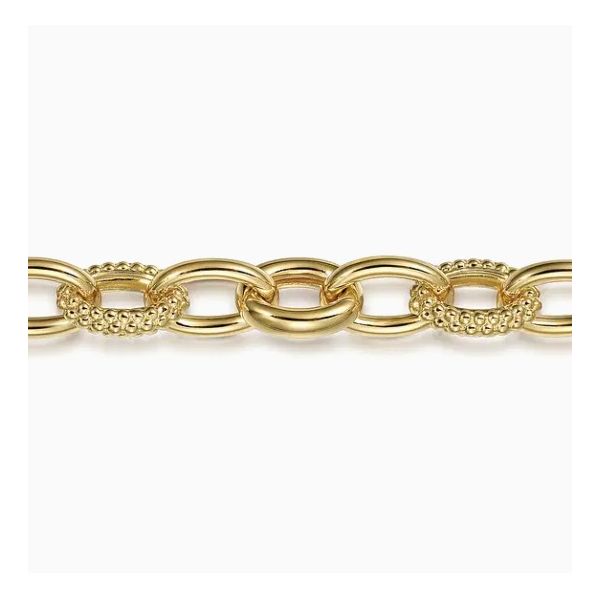 14K Gold Bujukan Link Bracelet Image 2 Moore Jewelers Laredo, TX