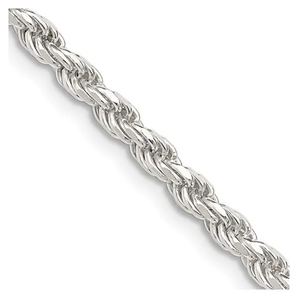 Sterling Silver Rope Chain Image 2 Moore Jewelers Laredo, TX