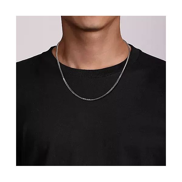 Sterling Silver Chain Necklace Image 2 Moore Jewelers Laredo, TX