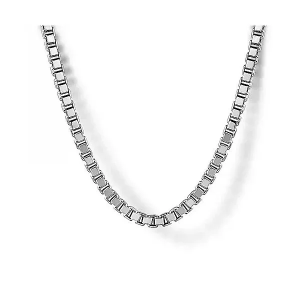 Sterling Silver  Box Chain Necklace Moore Jewelers Laredo, TX