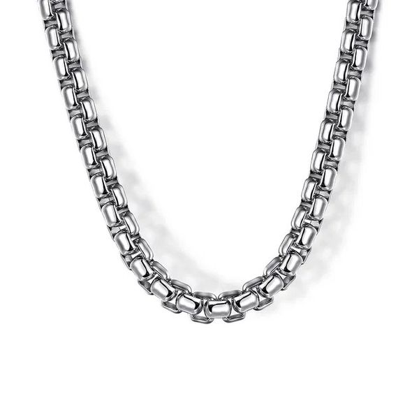 Sterling Silver Solid Box Chain Necklace Moore Jewelers Laredo, TX