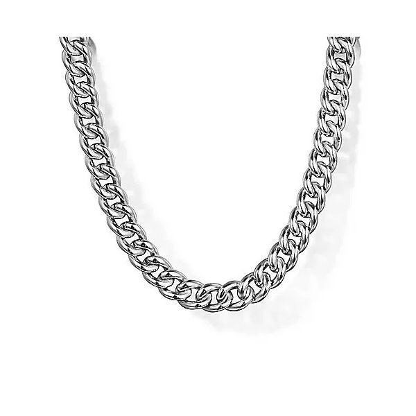 Sterling Silver Cuban Link Chain Necklace Moore Jewelers Laredo, TX
