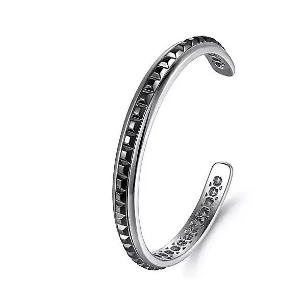 Sterling Silver Open Cuff Bracelet Image 2 Moore Jewelers Laredo, TX