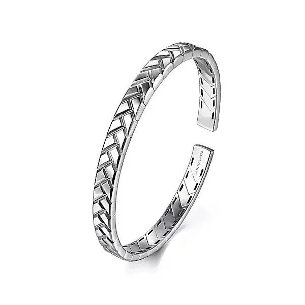 Sterling Silver Cuff Bangle Image 2 Moore Jewelers Laredo, TX