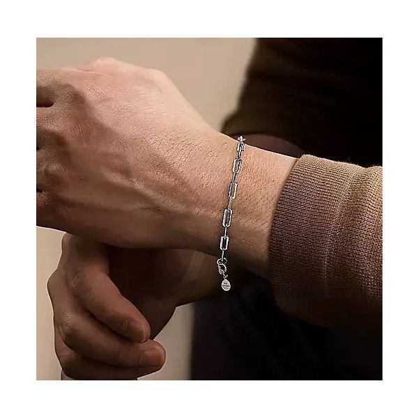 Sterling Silver Chain Bracelet Image 2 Moore Jewelers Laredo, TX