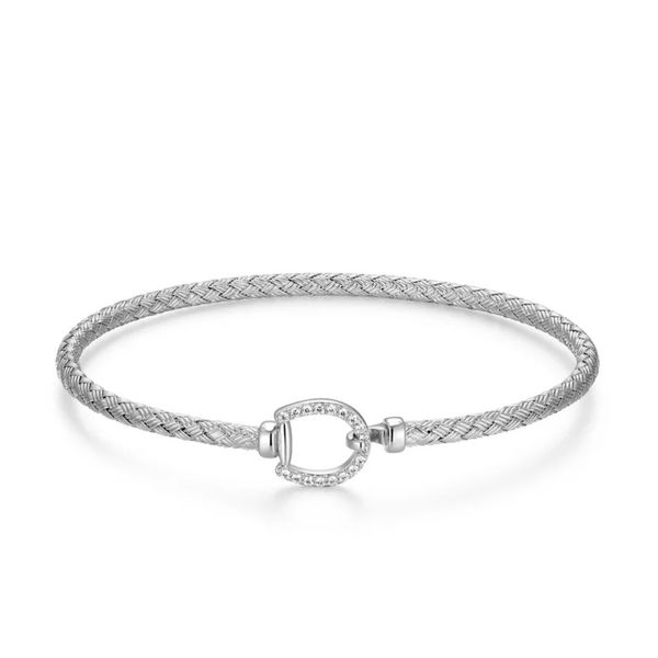 Sterling Silver Equestra Mesh Bangle Moore Jewelers Laredo, TX