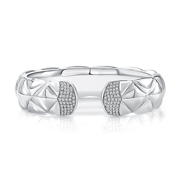 Sterling Silver Diamond Cuff Bracelet Moore Jewelers Laredo, TX