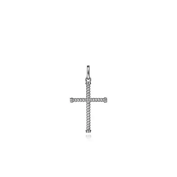Sterling Silver Twisted Rope Cross Pendant Moore Jewelers Laredo, TX