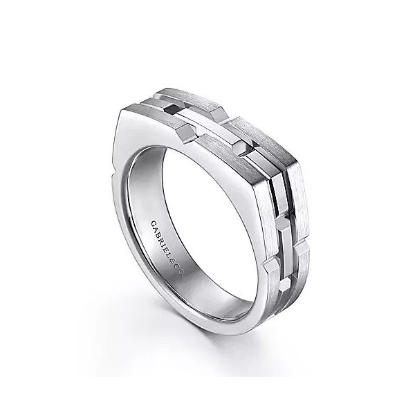 Sterling Silver Mens Ring Image 2 Moore Jewelers Laredo, TX